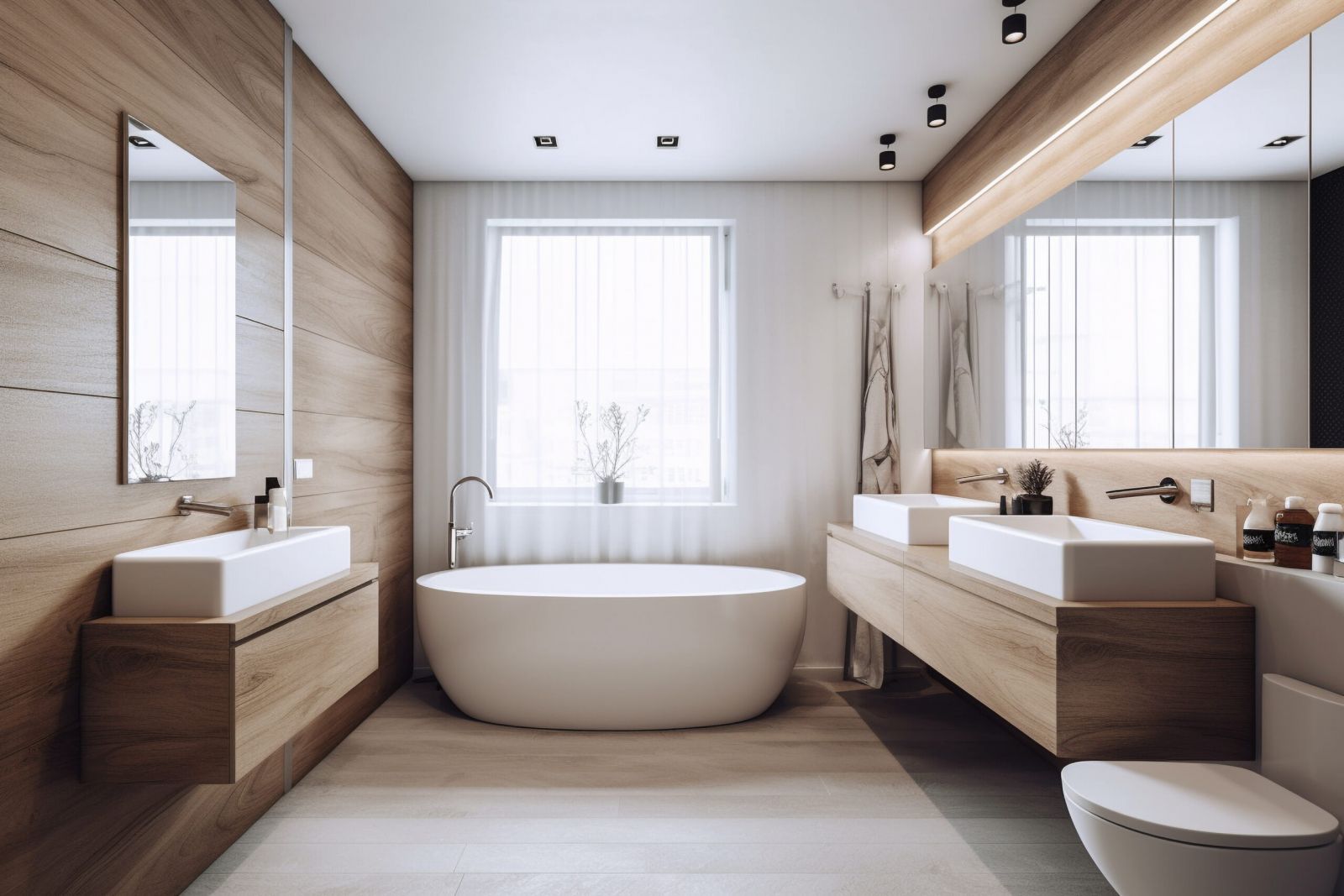 Brown Bathroom remodel
